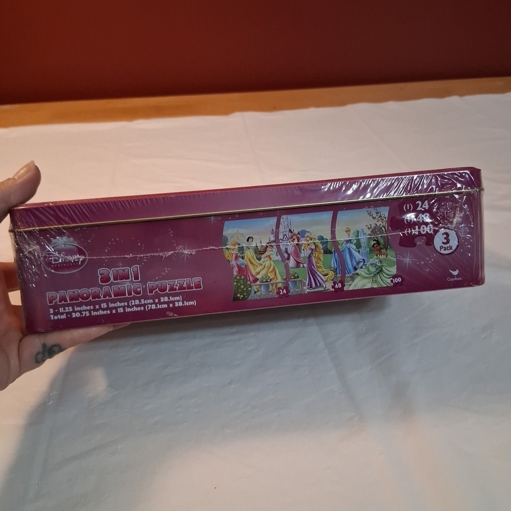 Disney Princess Panoramic Puzzle 3 in 1 in tin NEW - Picture 5 of 6